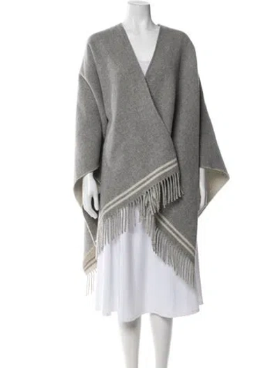 Pre-owned Rag & Bone Wool Shawl In Gray