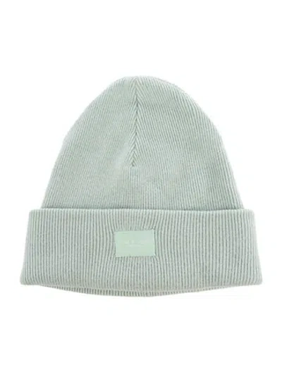 Pre-owned Rag & Bone Wool Solid Beanie. In Blue