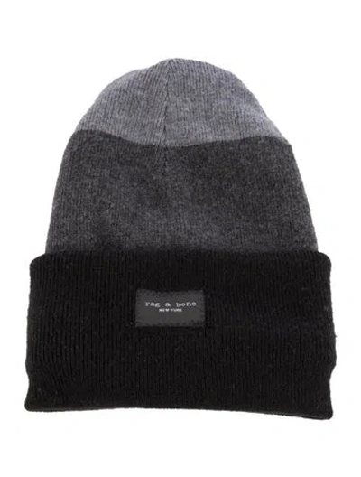 Pre-owned Rag & Bone Wool Striped Beanie In Multi