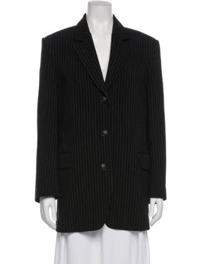 Pre-owned Rag & Bone Wool Striped Blazer In Blue