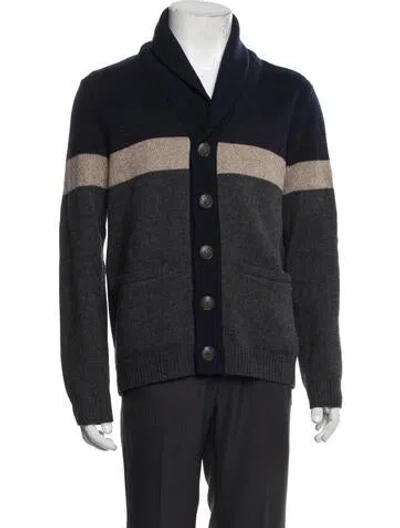 Pre-owned Rag & Bone Wool Striped Jacket In Grey
