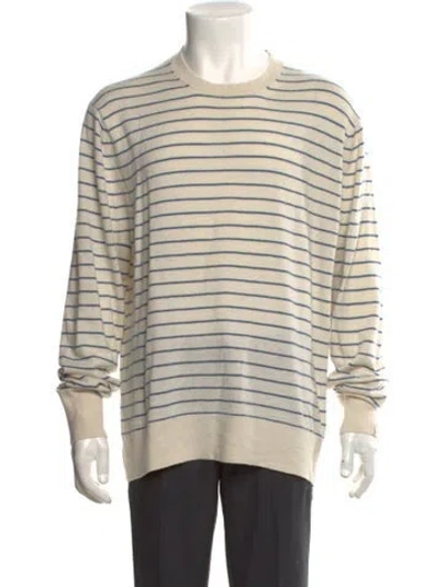 Pre-owned Rag & Bone Wool Striped Pullover In Neutral