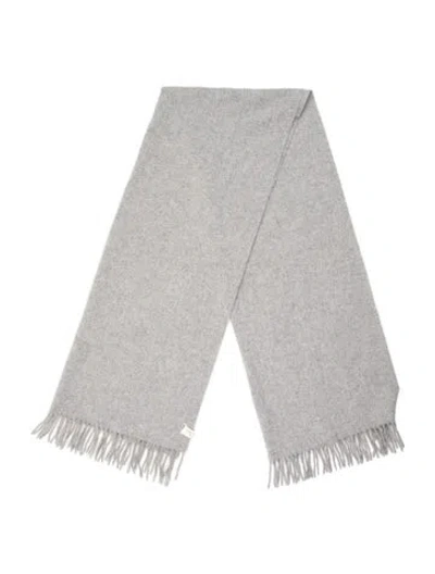 Pre-owned Rag & Bone Wool Striped Scarf In Gray