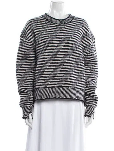 Pre-owned Rag & Bone Wool Striped Sweater In Black