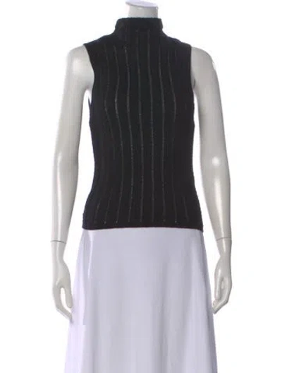 Pre-owned Rag & Bone Wool Striped Sweater In Black