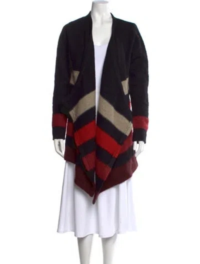 Pre-owned Rag & Bone Wool Striped Sweater In Black