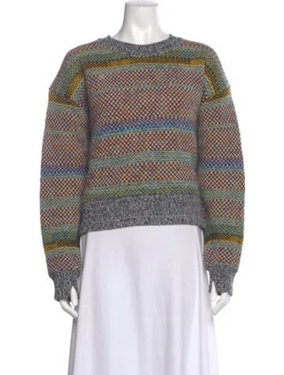 Pre-owned Rag & Bone Wool Striped Sweater In Blue