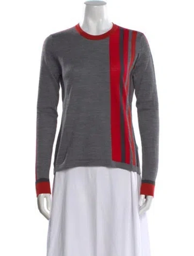 Pre-owned Rag & Bone Wool Striped Sweater In Gray