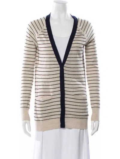 Pre-owned Rag & Bone Wool Striped Sweater In Neutral