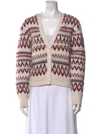Pre-owned Rag & Bone Wool Striped Sweater In Neutral