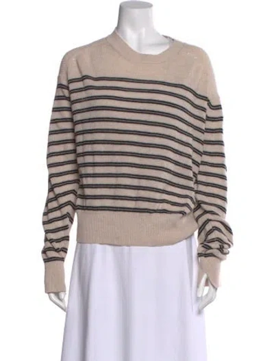 Pre-owned Rag & Bone Wool Striped Sweater In Neutral