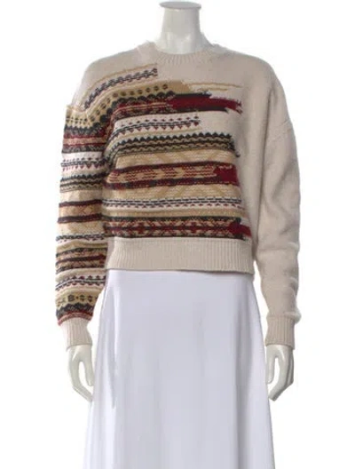 Pre-owned Rag & Bone Wool Striped Sweater In Neutral