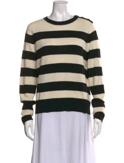Pre-owned Rag & Bone Wool Striped Sweater In Neutral