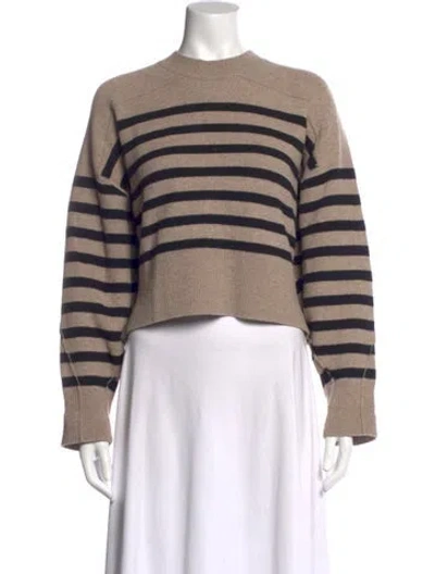 Pre-owned Rag & Bone Wool Striped Sweater In Neutral
