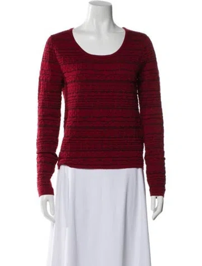Pre-owned Rag & Bone Wool Striped Sweater In Red