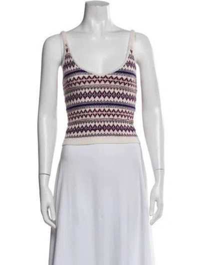 Pre-owned Rag & Bone Wool Striped Sweater In White