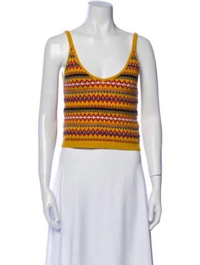 Pre-owned Rag & Bone Wool Striped Sweater In Yellow