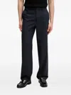 Rag & Bone Wool Tailored Trousers In Blue