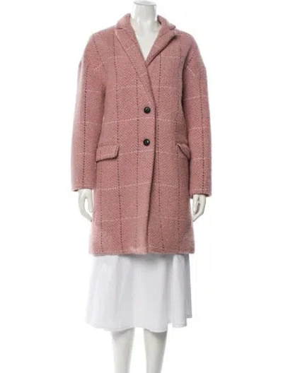 Pre-owned Rag & Bone Wool Trench Coat In Pink