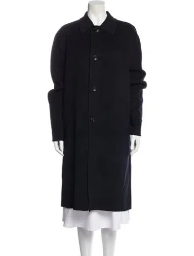 Pre-owned Rag & Bone Wool Trench Coat W/ Tags In Blue