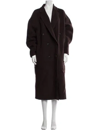 Pre-owned Rag & Bone Wool Trench Coat W/ Tags In Burgundy