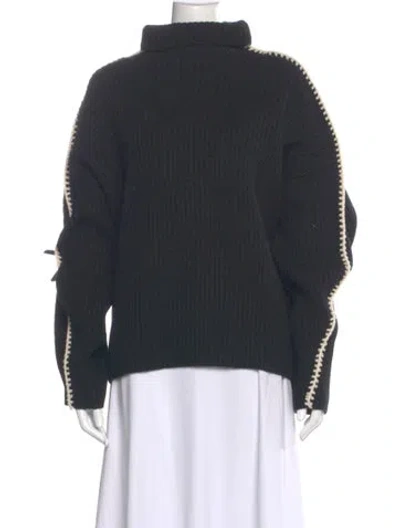 Pre-owned Rag & Bone Wool Turtleneck Sweater In Black
