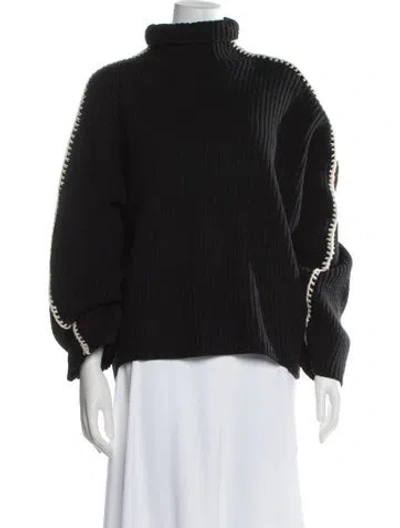 Pre-owned Rag & Bone Wool Turtleneck Sweater In Black