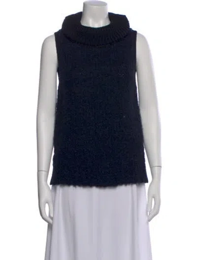 Pre-owned Rag & Bone Wool Turtleneck Sweater In Blue