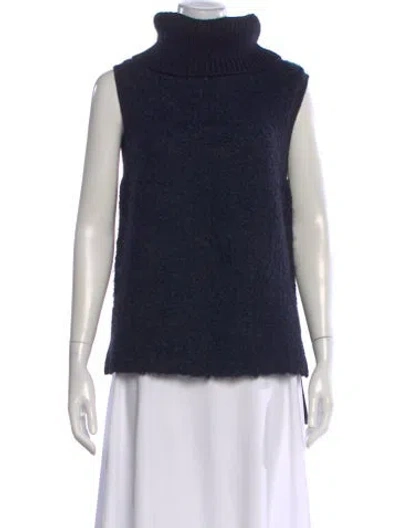 Pre-owned Rag & Bone Wool Turtleneck Sweater In Blue
