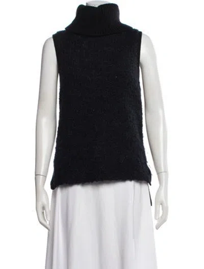 Pre-owned Rag & Bone Wool Turtleneck Sweater In Blue