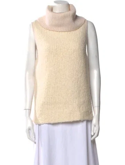 Pre-owned Rag & Bone Wool Turtleneck Sweater In Neutral