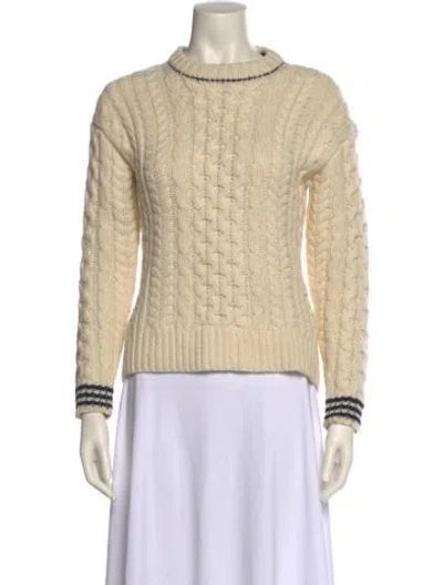 Pre-owned Rag & Bone Wool Turtleneck Sweater In Neutral