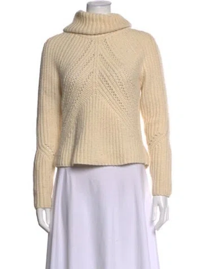 Pre-owned Rag & Bone Wool Turtleneck Sweater In Neutral