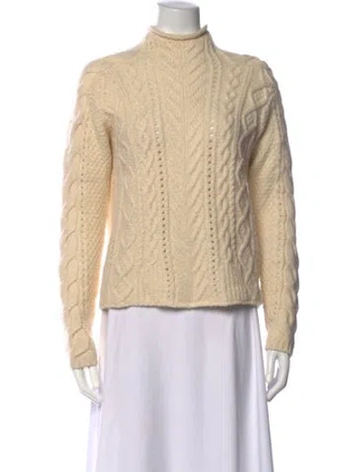 Pre-owned Rag & Bone Wool Turtleneck Sweater In Neutrals