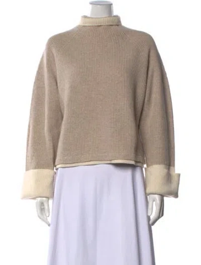 Pre-owned Rag & Bone Wool Turtleneck Sweater In Neutrals