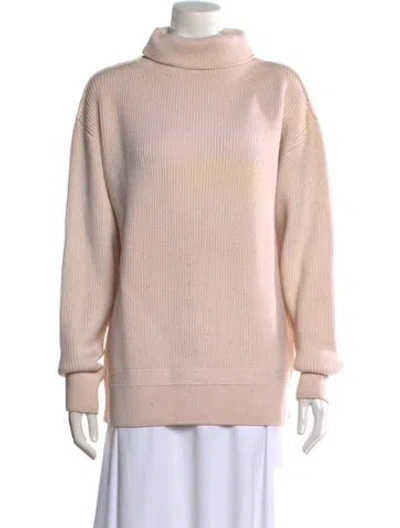 Pre-owned Rag & Bone Wool Turtleneck Sweater In Pink