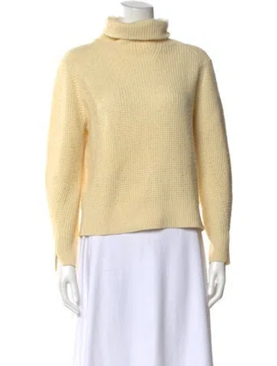 Pre-owned Rag & Bone Wool Turtleneck Sweater In Yellow