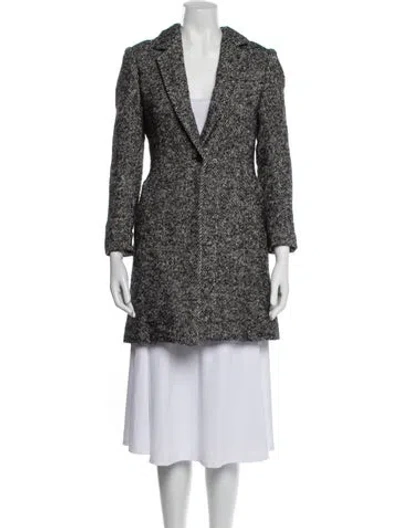 Pre-owned Rag & Bone Wool Tweed Pattern Coat In Gray
