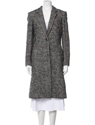 Pre-owned Rag & Bone Wool Tweed Pattern Coat In Gray