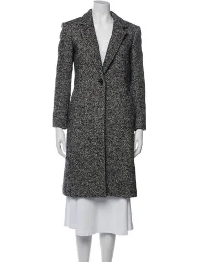 Pre-owned Rag & Bone Wool Tweed Pattern Coat In Grey