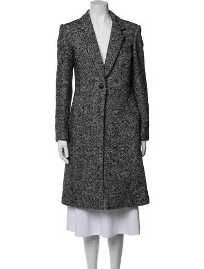 Pre-owned Rag & Bone Wool Tweed Pattern Coat In Grey