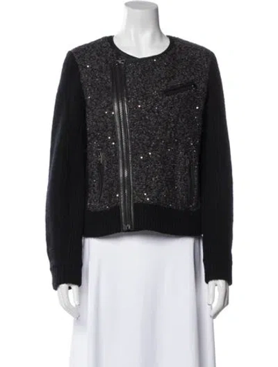 Pre-owned Rag & Bone Wool Tweed Pattern Evening Jacket In Multi