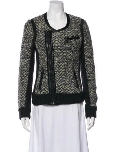 Pre-owned Rag & Bone Wool Tweed Pattern Evening Jacket In Multi