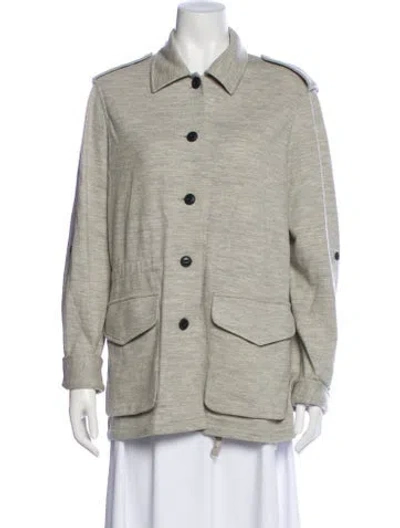 Pre-owned Rag & Bone Wool Utility Jacket In Gray