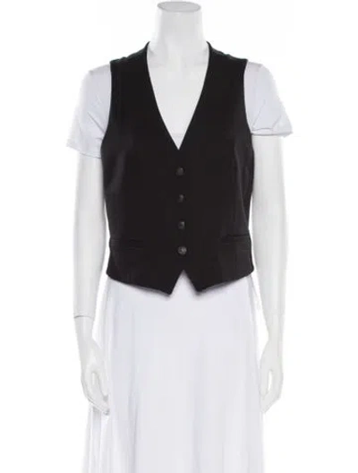 Pre-owned Rag & Bone Wool Vest In Black