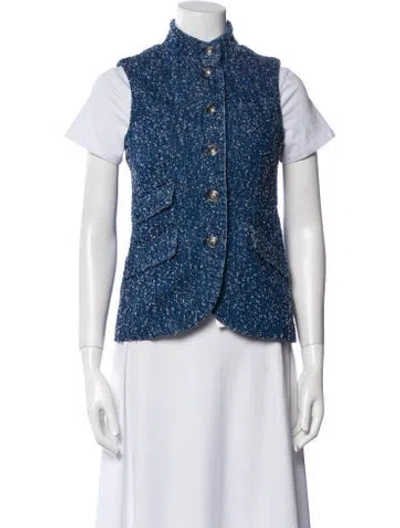 Pre-owned Rag & Bone Wool Vest In Blue