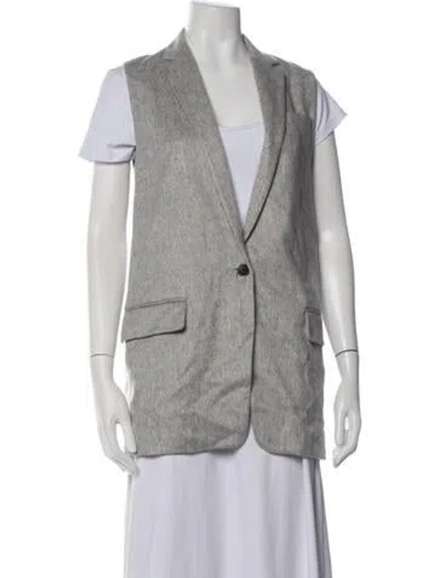 Pre-owned Rag & Bone Wool Vest W/ Tags In Grey