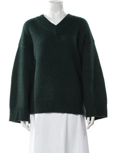Pre-owned Rag & Bone Wool V-neck Sweater In Black