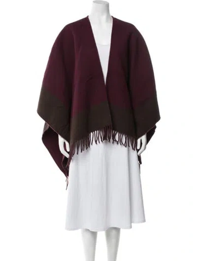 Pre-owned Rag & Bone Wool V-neck Sweater In Burgundy