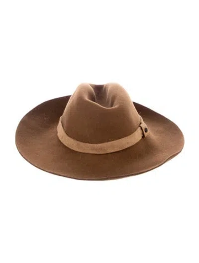 Pre-owned Rag & Bone Wool Western Hat In Brown